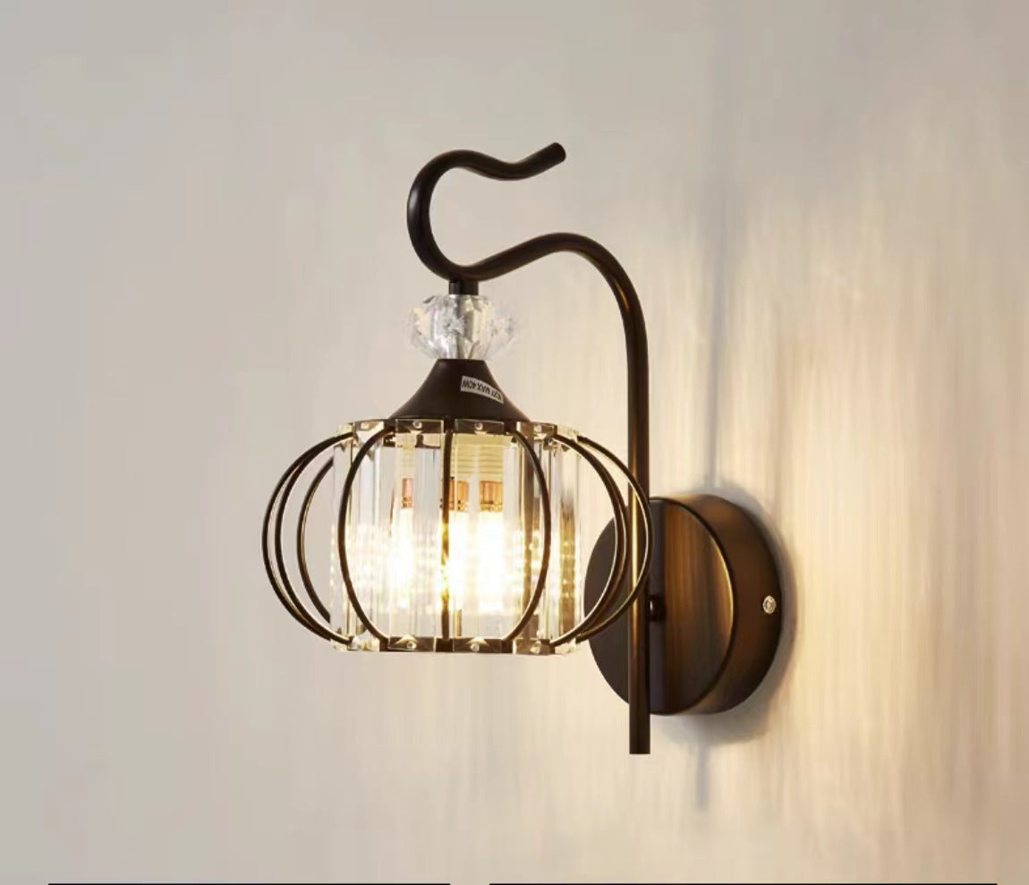 Bedroom Crystal Wall Lamp
