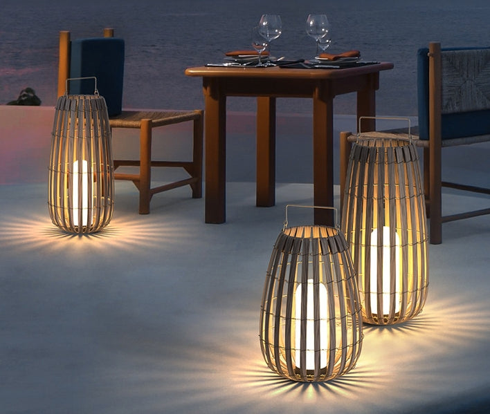 Rattan Lawn Portable Light