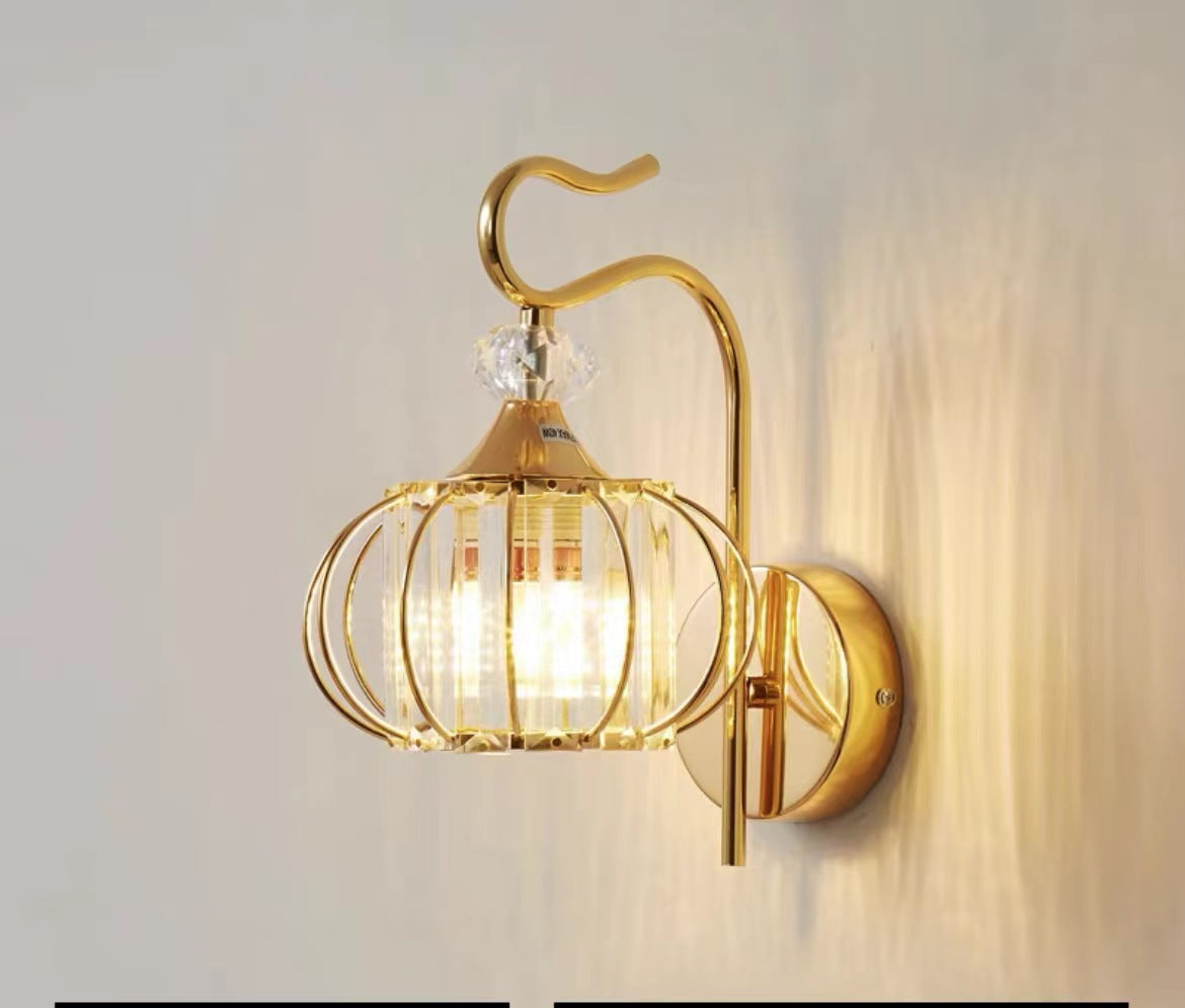 Bedroom Crystal Wall Lamp