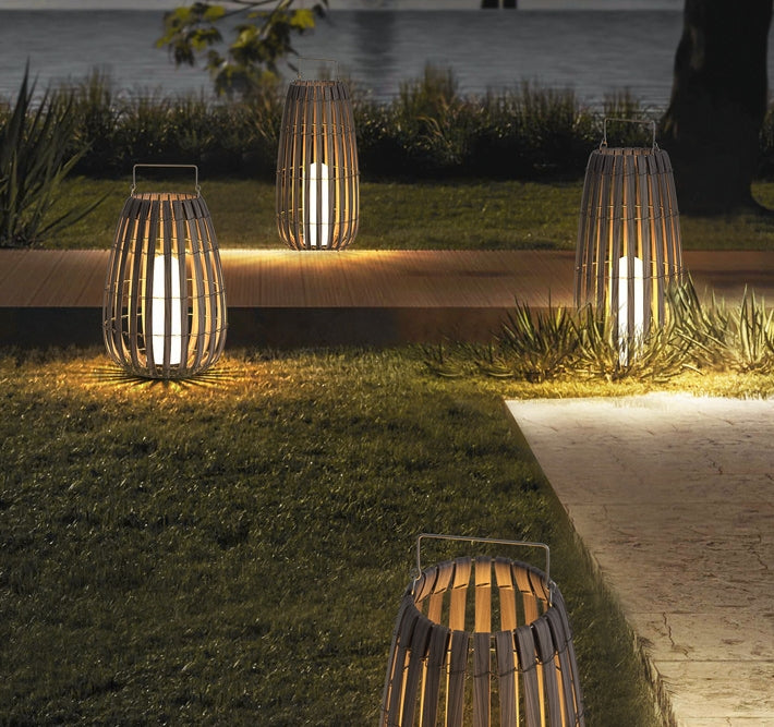 Rattan Lawn Portable Light