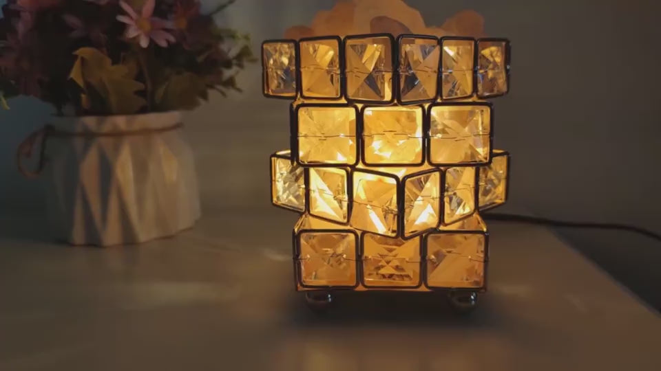 Crystal Rose Salt Table Lamp Himalayan Salt Lamp I